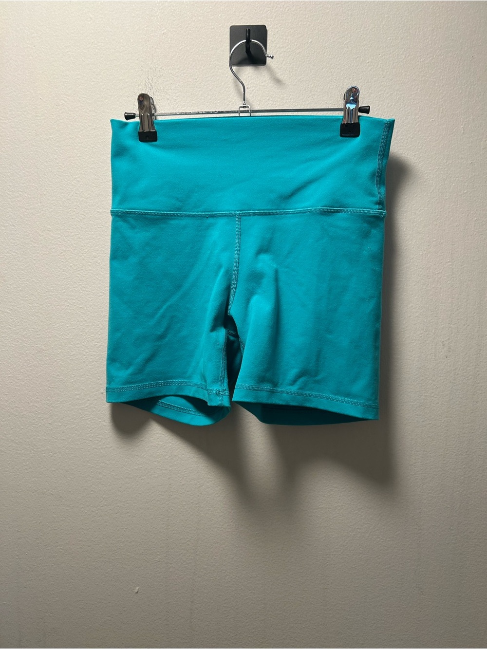 TNA Turquoise High-Waist Biker Shorts